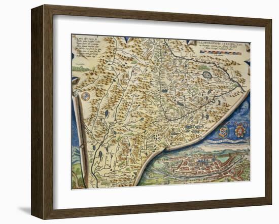 Map of Salzburg Diocese, Austria, from Theatrum Orbis Terrarum, 1528-1598, 1570-Abraham Ortelius-Framed Giclee Print