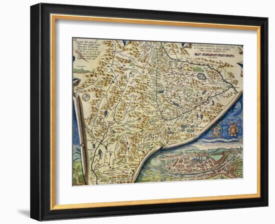 Map of Salzburg Diocese, Austria, from Theatrum Orbis Terrarum, 1528-1598, 1570-Abraham Ortelius-Framed Giclee Print