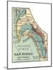 Map of San Diego (C. 1900), Maps-Encyclopaedia Britannica-Mounted Giclee Print