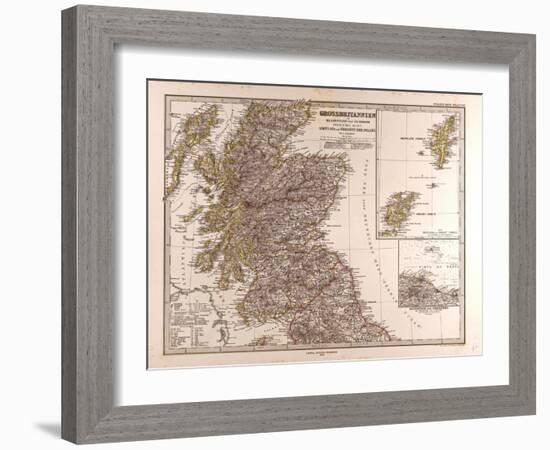 Map of Scotland, 1872-null-Framed Giclee Print