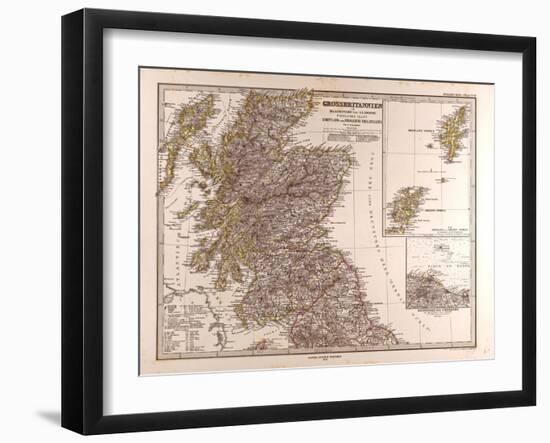 Map of Scotland, 1872-null-Framed Giclee Print