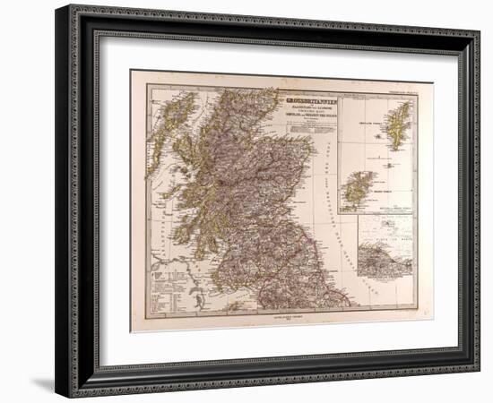 Map of Scotland, 1872-null-Framed Giclee Print