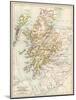 Map of Scotland in the 1520s, Showing Territories of the Highland Clans-null-Mounted Giclee Print