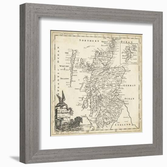 Map of Scotland-T. Jeffreys-Framed Art Print