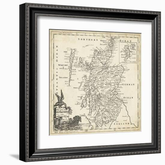 Map of Scotland-T. Jeffreys-Framed Art Print