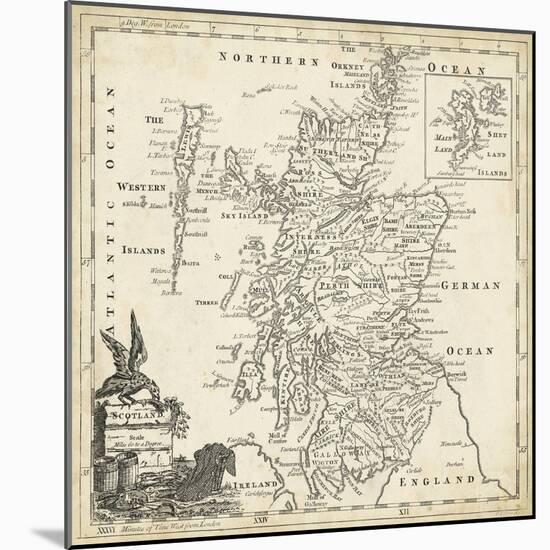 Map of Scotland-T. Jeffreys-Mounted Art Print