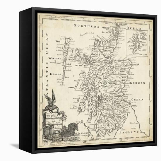 Map of Scotland-T. Jeffreys-Framed Stretched Canvas