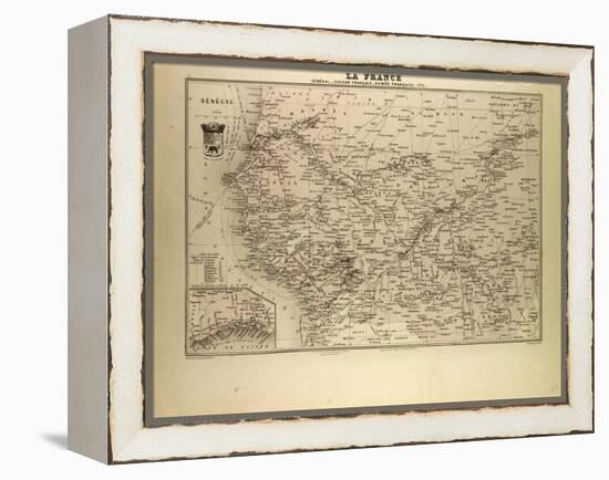 Map of Senegal Sudan and Guinea 1896-null-Framed Premier Image Canvas