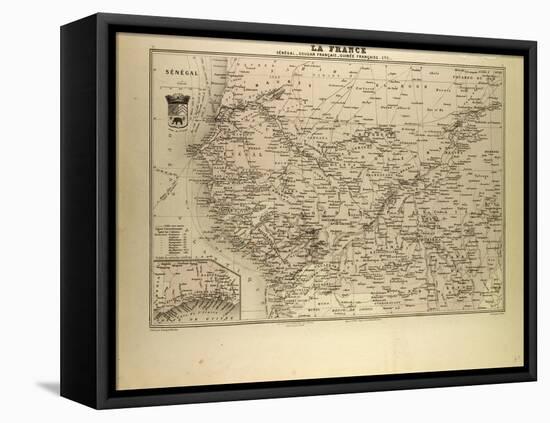 Map of Senegal Sudan and Guinea 1896-null-Framed Premier Image Canvas