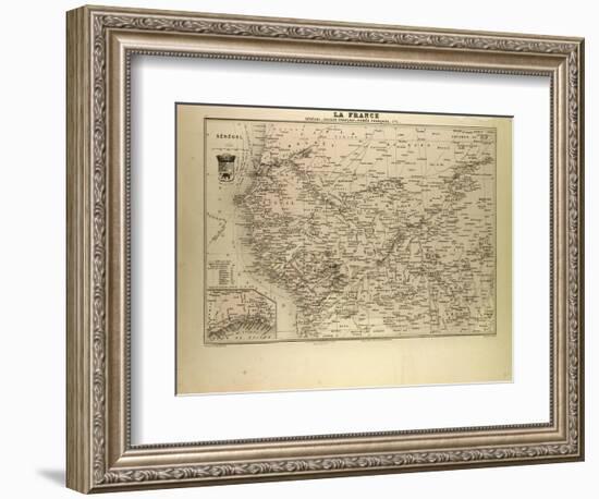 Map of Senegal Sudan and Guinea 1896-null-Framed Giclee Print