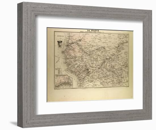 Map of Senegal Sudan and Guinea 1896-null-Framed Giclee Print