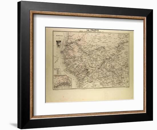 Map of Senegal Sudan and Guinea 1896-null-Framed Giclee Print