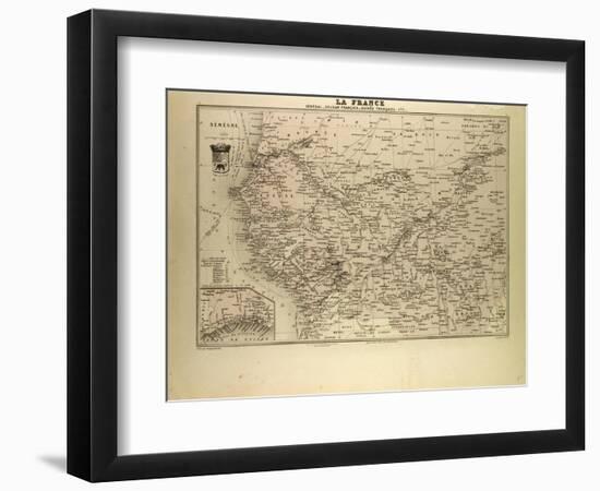 Map of Senegal Sudan and Guinea 1896-null-Framed Giclee Print