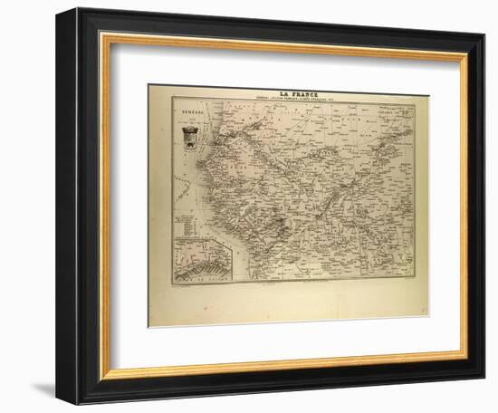 Map of Senegal Sudan and Guinea 1896-null-Framed Giclee Print