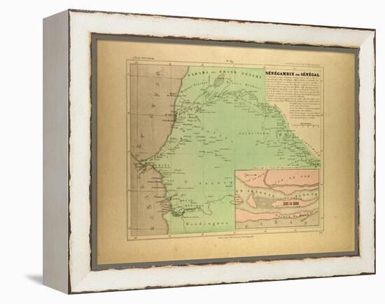 Map of Senegal-null-Framed Premier Image Canvas