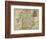 Map Of Shropshire-Christopher Saxton-Framed Giclee Print