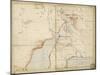 Map of Sir Samuel Baker's Route from Gondokoro to Lake Albert, 1864-Sir Samuel Baker-Mounted Giclee Print