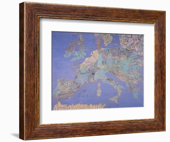 Map of Sixteenth Century Europe, from the Sala Del Mappamondo circa 1574-5-Giovanni De' Vecchi-Framed Giclee Print