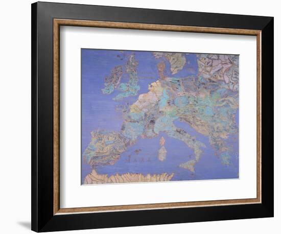 Map of Sixteenth Century Europe, from the Sala Del Mappamondo circa 1574-5-Giovanni De' Vecchi-Framed Giclee Print