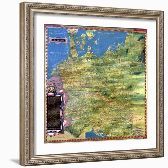 Map of Sixteenth Century Germany, from the "Sala Delle Carte Geografiche"-Stefano And Danti Bonsignori-Framed Giclee Print