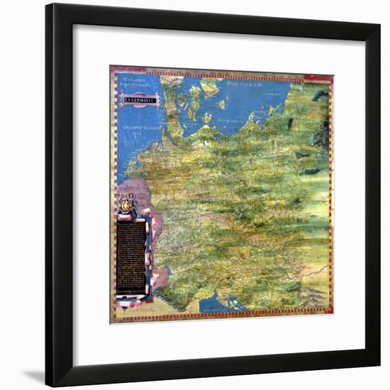 Map of Sixteenth Century Germany, from the "Sala Delle Carte Geografiche"-Stefano And Danti Bonsignori-Framed Giclee Print