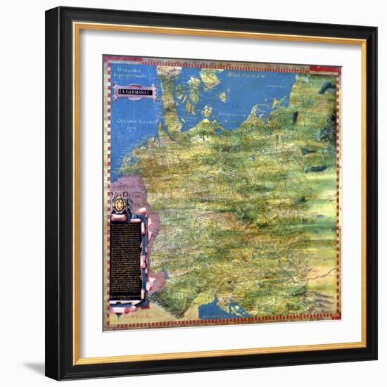 Map of Sixteenth Century Germany, from the "Sala Delle Carte Geografiche"-Stefano And Danti Bonsignori-Framed Giclee Print