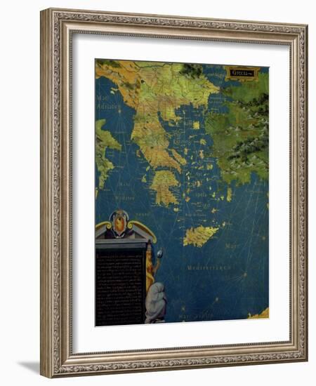 Map of Sixteenth Century Greece, from the "Sala Delle Carte Geografiche"-Stefano And Danti Bonsignori-Framed Giclee Print