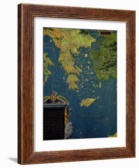 Map of Sixteenth Century Greece, from the "Sala Delle Carte Geografiche"-Stefano And Danti Bonsignori-Framed Giclee Print