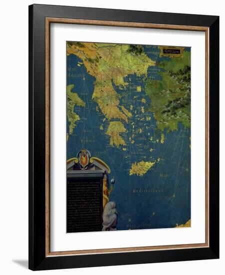 Map of Sixteenth Century Greece, from the "Sala Delle Carte Geografiche"-Stefano And Danti Bonsignori-Framed Giclee Print