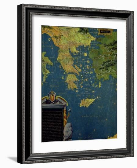 Map of Sixteenth Century Greece, from the "Sala Delle Carte Geografiche"-Stefano And Danti Bonsignori-Framed Giclee Print