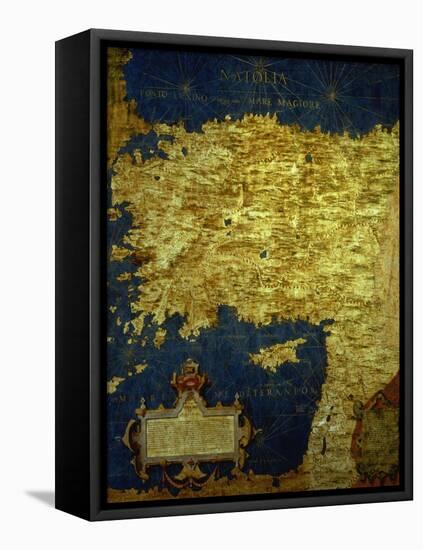 Map of Sixteenth Century Turkey, from the "Sala Delle Carte Geografiche"-Stefano And Danti Bonsignori-Framed Premier Image Canvas