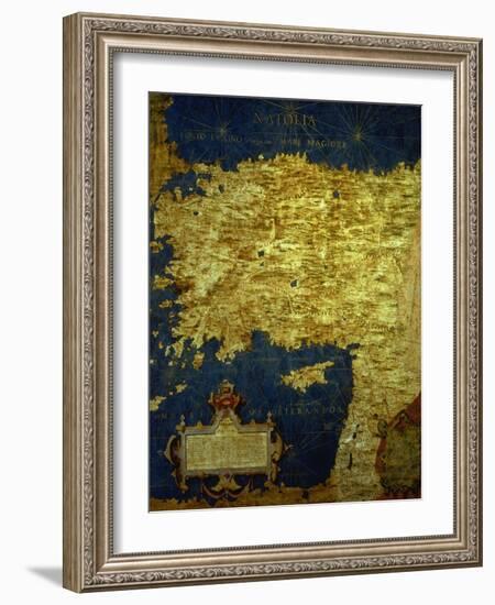 Map of Sixteenth Century Turkey, from the "Sala Delle Carte Geografiche"-Stefano And Danti Bonsignori-Framed Giclee Print