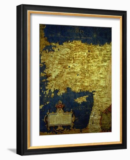 Map of Sixteenth Century Turkey, from the "Sala Delle Carte Geografiche"-Stefano And Danti Bonsignori-Framed Giclee Print