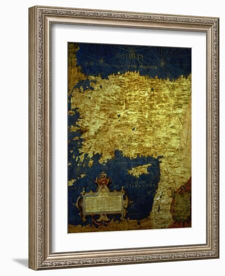 Map of Sixteenth Century Turkey, from the "Sala Delle Carte Geografiche"-Stefano And Danti Bonsignori-Framed Giclee Print