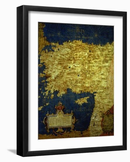 Map of Sixteenth Century Turkey, from the "Sala Delle Carte Geografiche"-Stefano And Danti Bonsignori-Framed Giclee Print