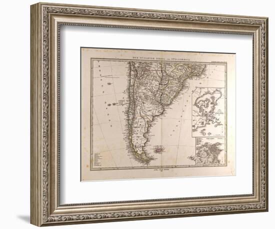 Map of South America, 1872-null-Framed Giclee Print