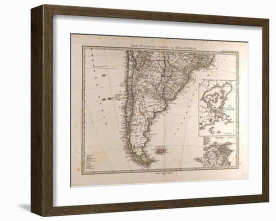 Map of South America, 1872-null-Framed Giclee Print