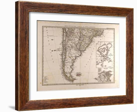 Map of South America, 1872-null-Framed Giclee Print