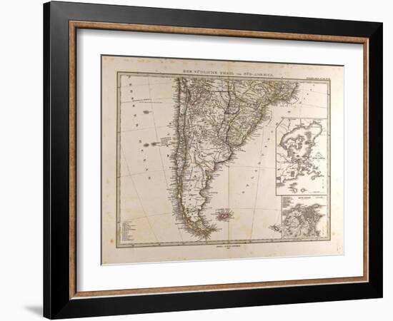 Map of South America, 1872-null-Framed Giclee Print