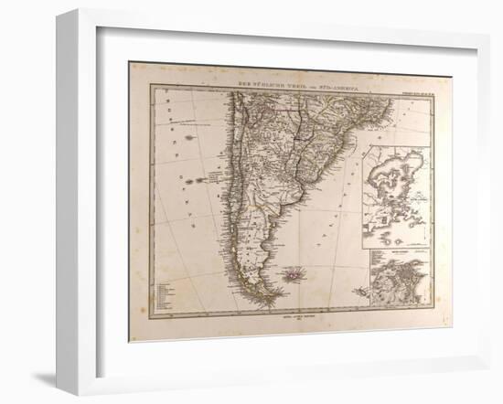 Map of South America, 1872-null-Framed Giclee Print