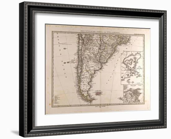 Map of South America, 1872-null-Framed Giclee Print