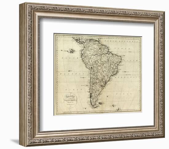 Map of South America, c.1796-John Reid-Framed Art Print