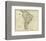 Map of South America, c.1796-John Reid-Framed Art Print