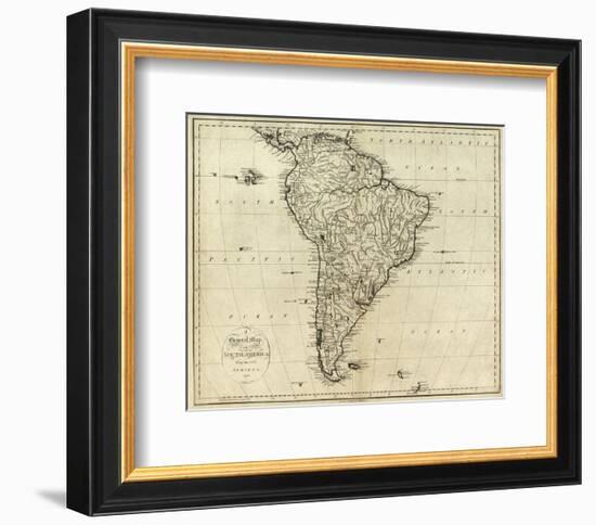 Map of South America, c.1796-John Reid-Framed Art Print