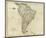 Map of South America, c.1796-John Reid-Mounted Art Print