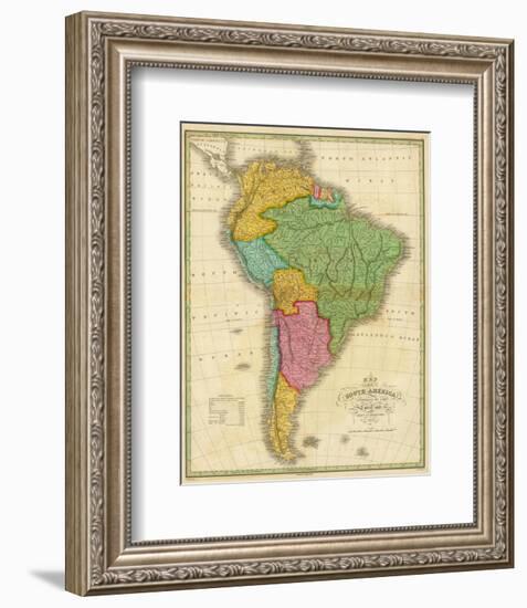 Map of South America, c.1826-Anthony Finley-Framed Art Print