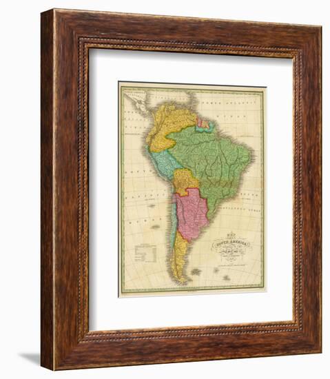 Map of South America, c.1826-Anthony Finley-Framed Art Print