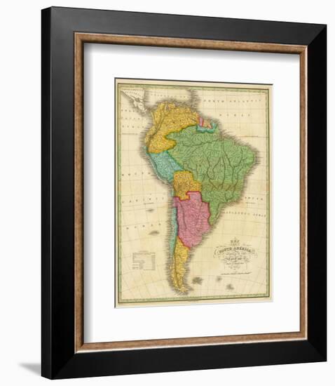 Map of South America, c.1826-Anthony Finley-Framed Art Print