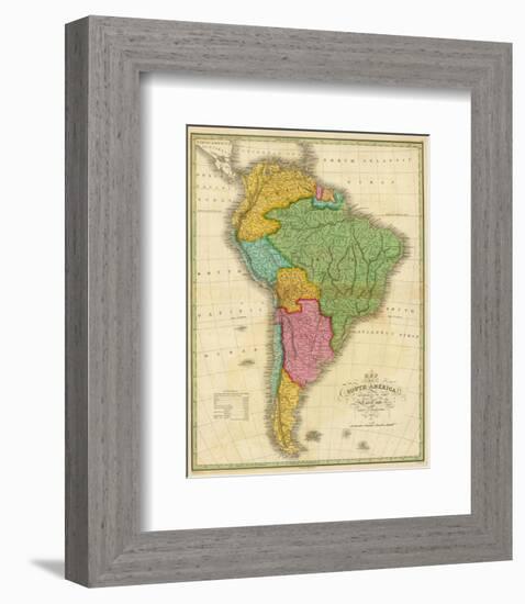 Map of South America, c.1826-Anthony Finley-Framed Art Print