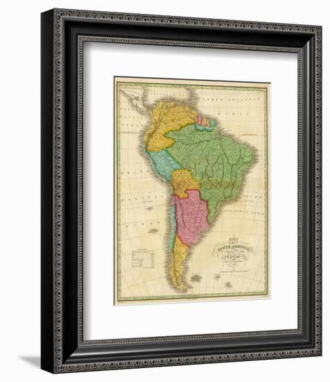 Map of South America, c.1826-Anthony Finley-Framed Art Print